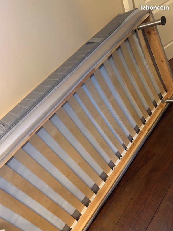 Sommier + matelas IKEA 90x200 (image 1)