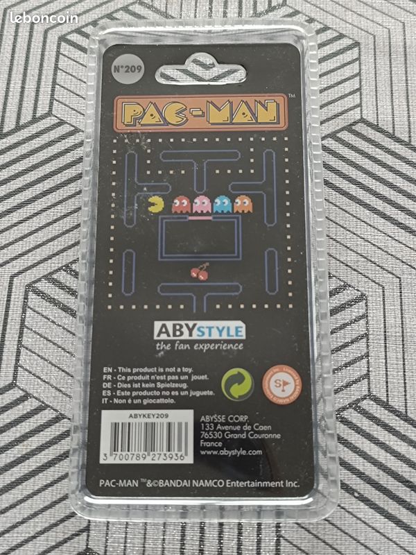 Porte clés PacMan retrogaming neuf sous emballage + donne 1 cadeau surprise offert 😉🎉 (image 2)