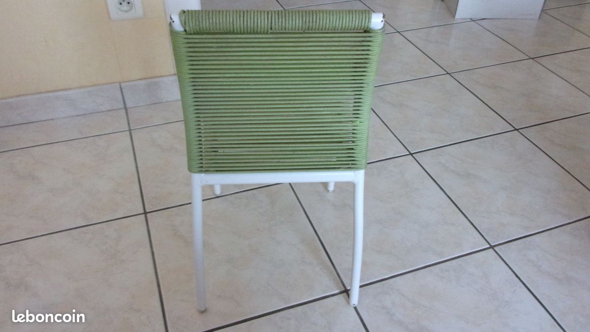 Chaise enfant cordage vert (image 2)