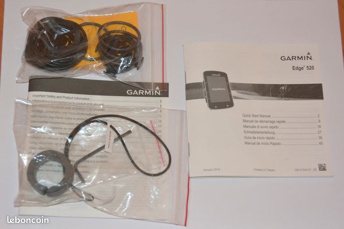 Compteur de vélo Garmin Edge 520 Bundle Équipements vélos
