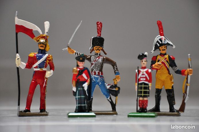 Lot De Figurines En Plomb Peint 54mm - Collection Occasion (bon état)