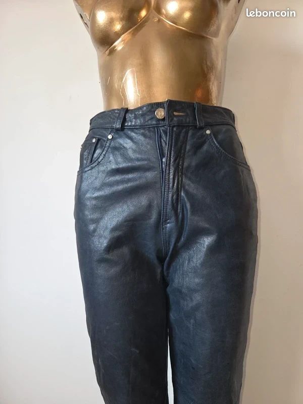 Pantalon cuir Gianfranco Ferré (image 3)