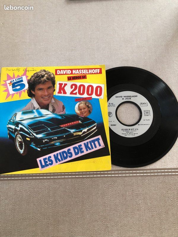 Vinyle « les kids de kitt » David Hasselhoff et Julie (image 3)