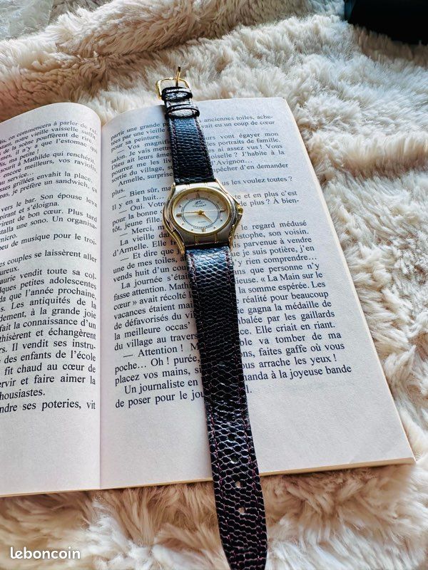 Montre Femme Steltman Des 3 Suisses - Cadran Blanc, Bracelet Acier, Occasion Très Bon État