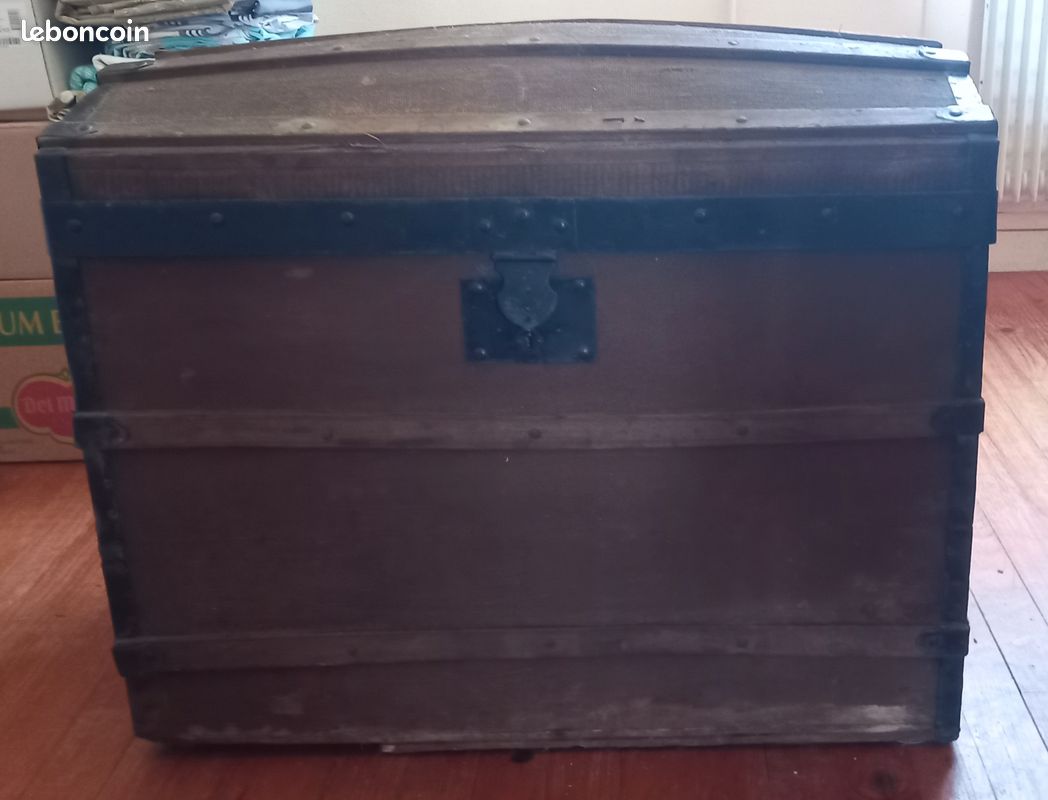 Malle coffre ancien vintage (image 14)