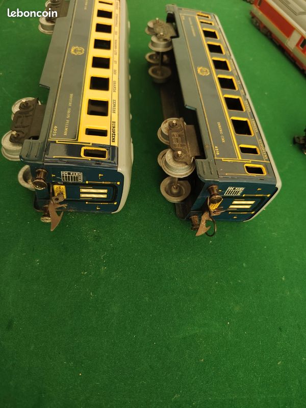 Lot de wagon Pullmann Hornby Meccano en métal Échelle O SNCF (image 4)