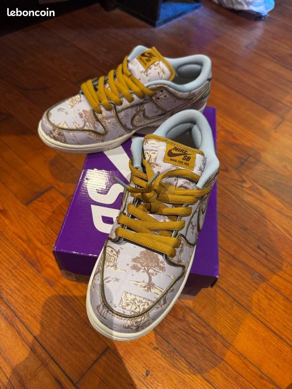 Nike sb dunk low city of style pastoral print Chaussures