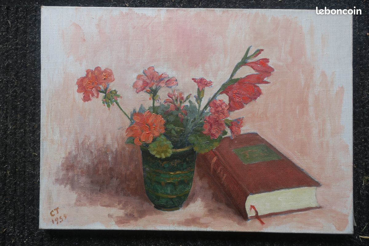Huile sur toile Nature morte (image 1)
