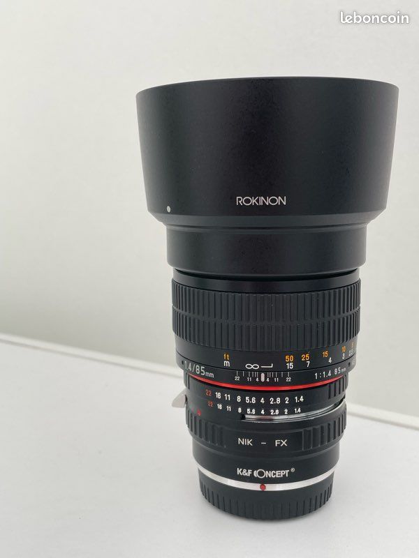 Objectif Samyang 85mm F/1.4 - Monture Fuji X - Manuel - Très Bon état
