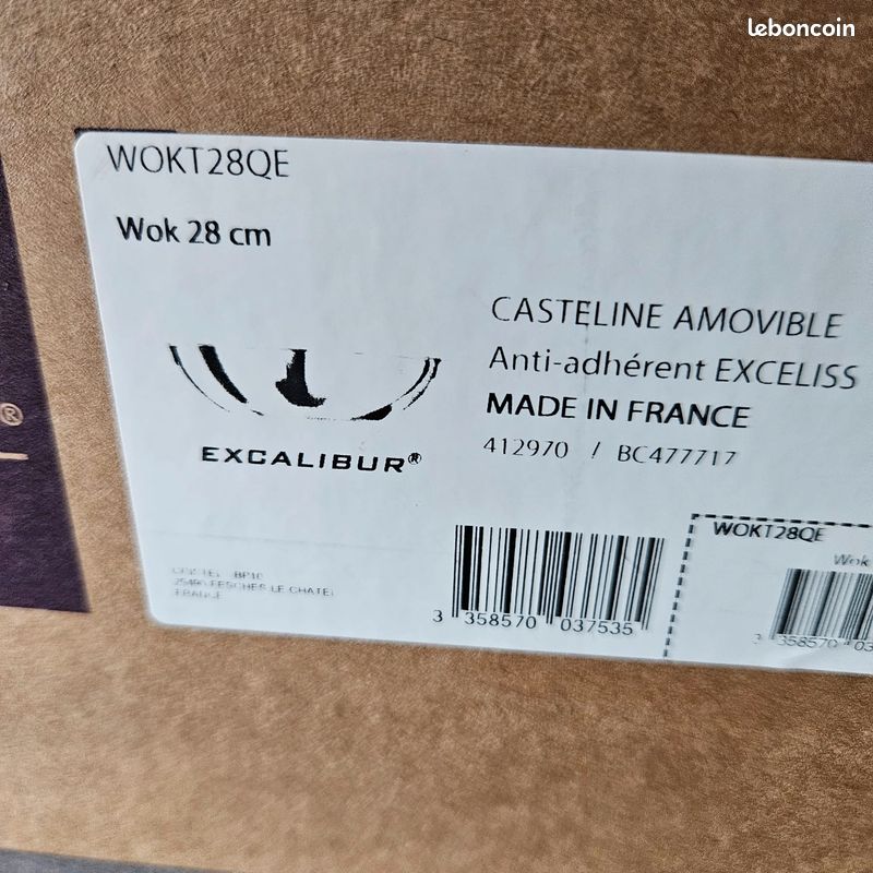 Wok casteline Cristel 28cm (image 4)