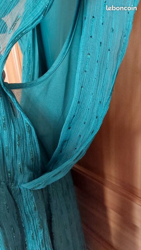 Robe vert bouteille kiabi taille 46 Vêtements