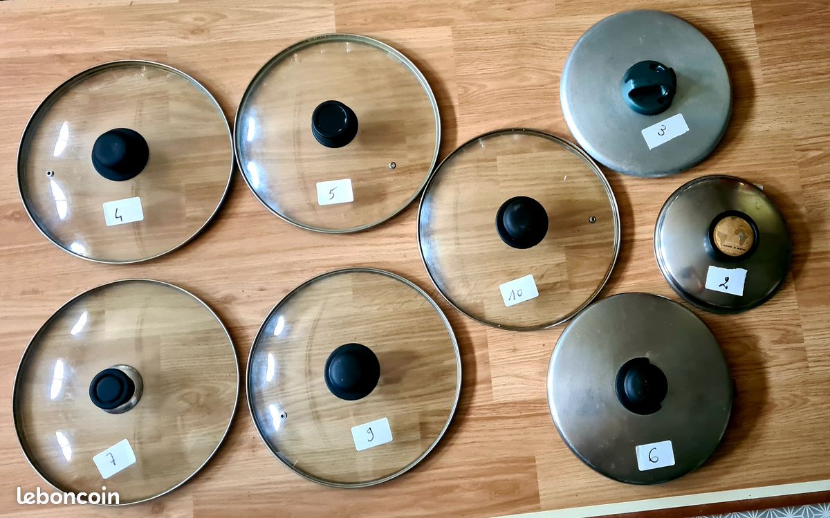 Couvercles de casseroles en verre et en inox (image 1)