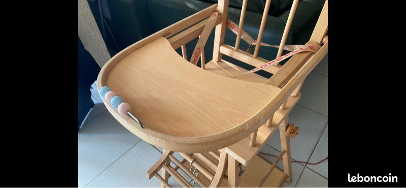 Chaise haute Combelle en bois (image 3)