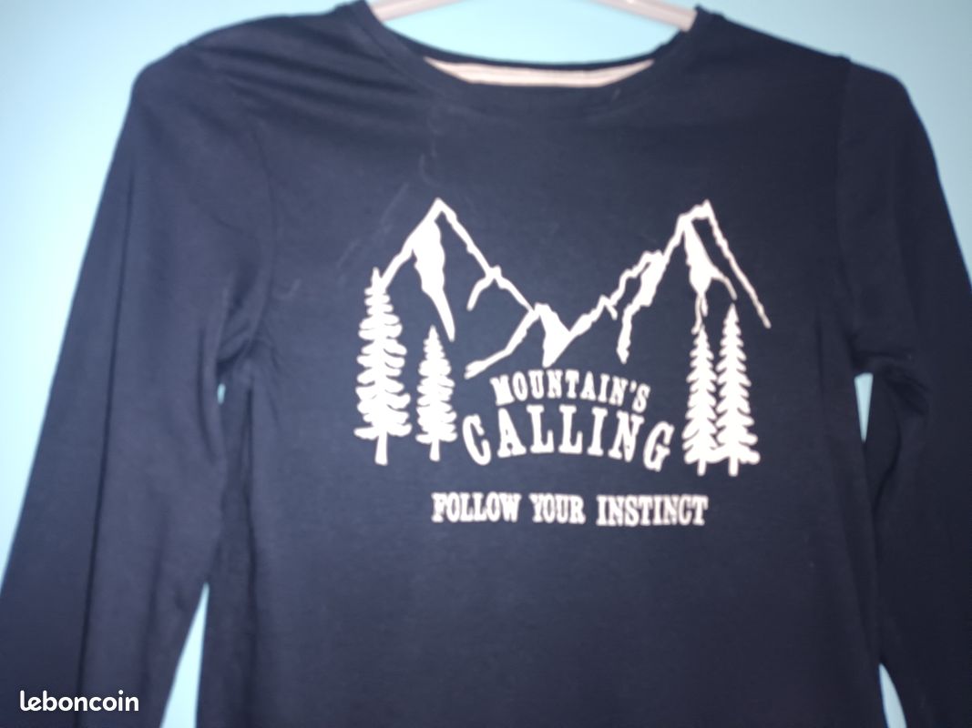 T-shirt m lg marine en 12 ans (mam33133) (image 2)