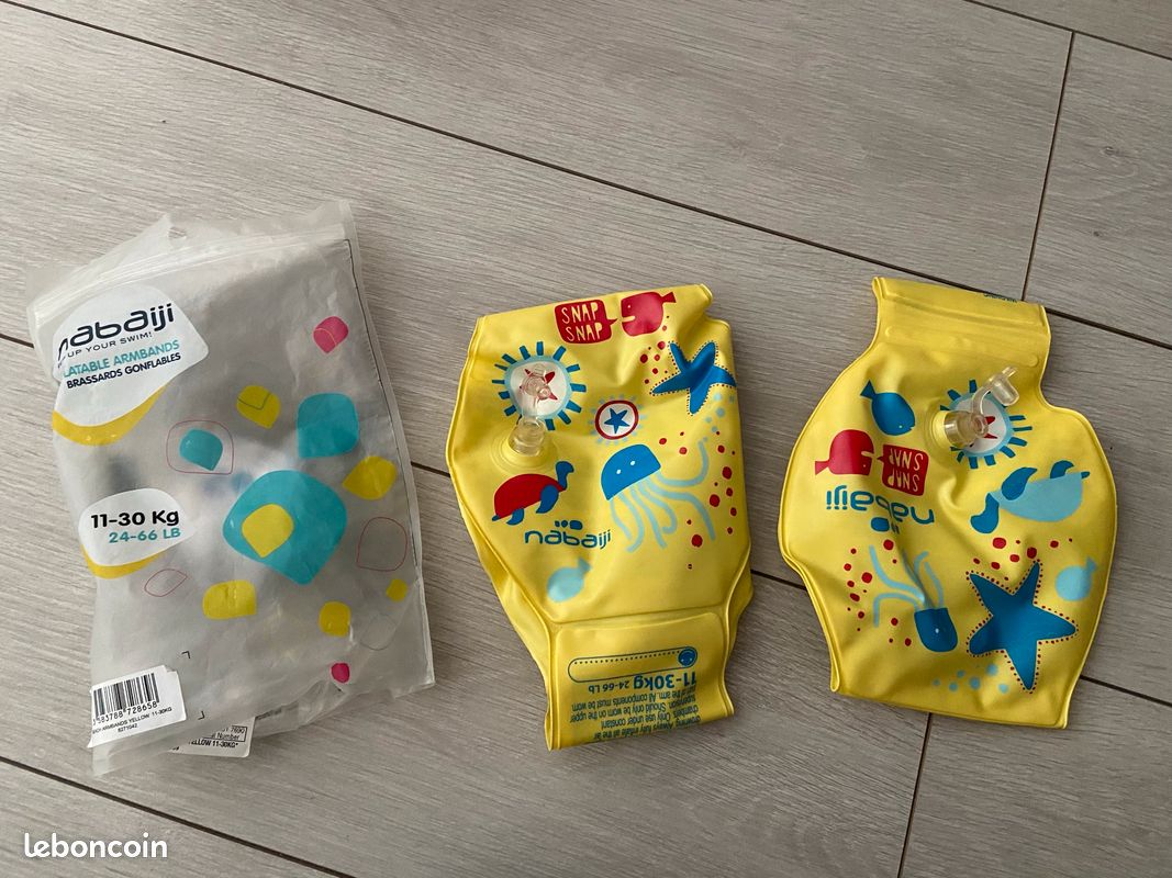 Brassards enfant 11-30kg couleur jaune Nabaiji - décathlon (image 1)