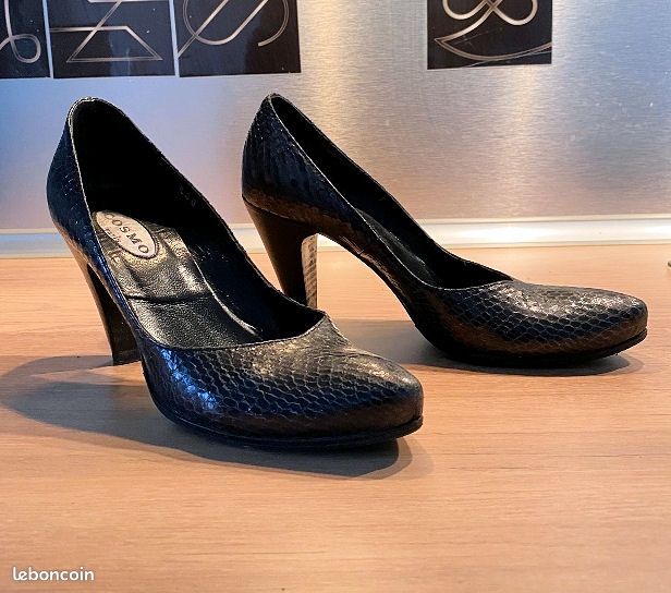 Escarpins en reptile marque cosmoparis (image 7)