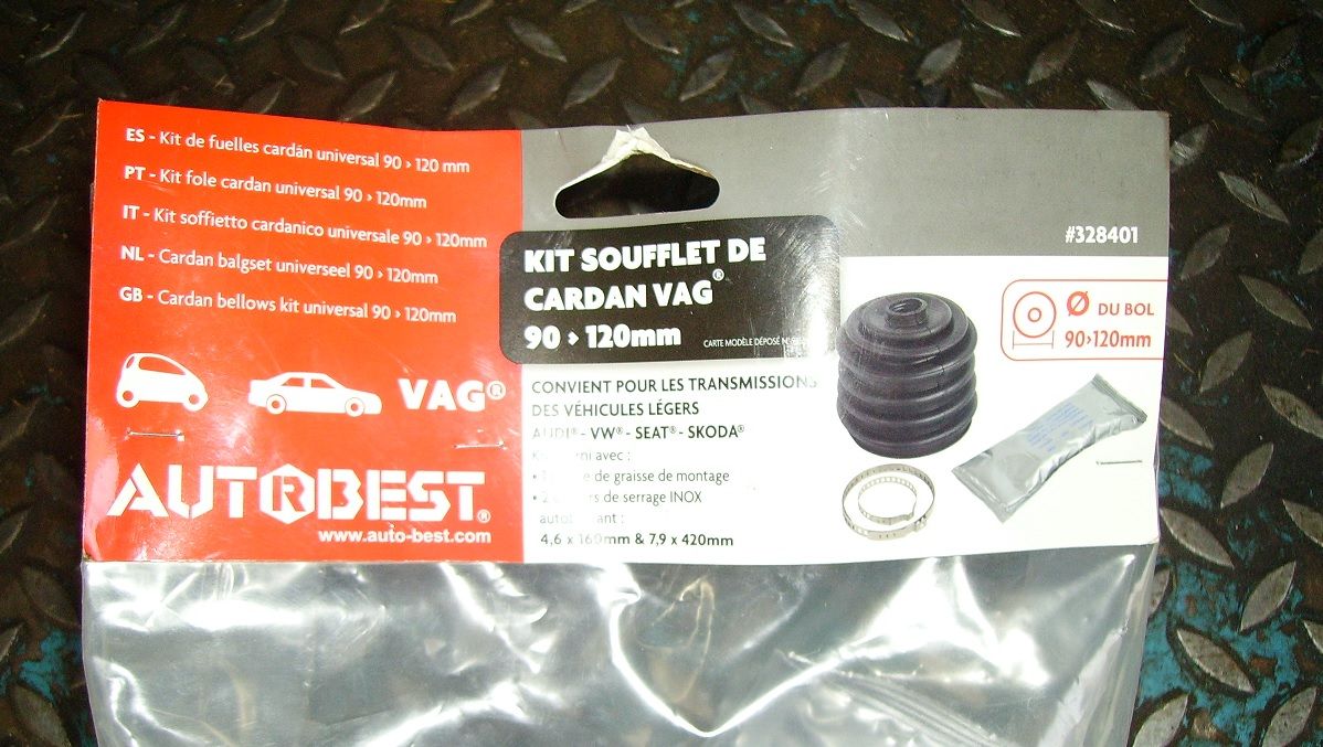 Kit soufflets de cardans Universelle VAG 90 à 120 mm