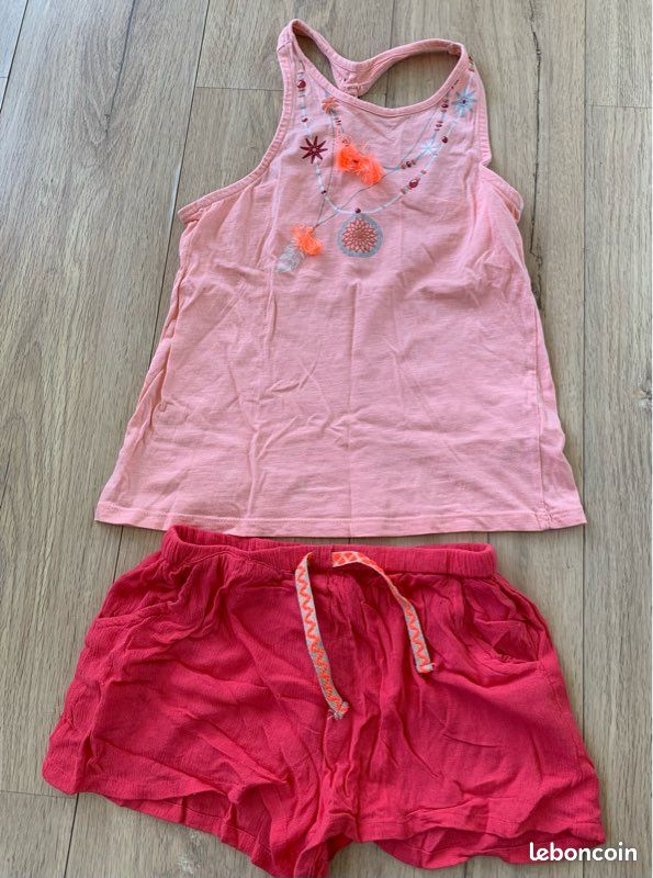 Lot fille été 10 ans short pull pyjama robe orchestra Vêtements