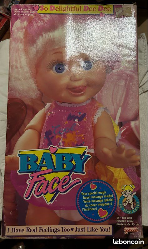 Poupée baby face, Delightful Dee Dee, vintage 1990 LGTI Doll 13 Face numéro 8, Galoob Baby Face, poupée articulée - France