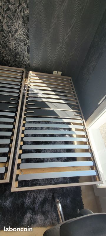 2 Sommier lit EBAC 90x190cm (image 4)