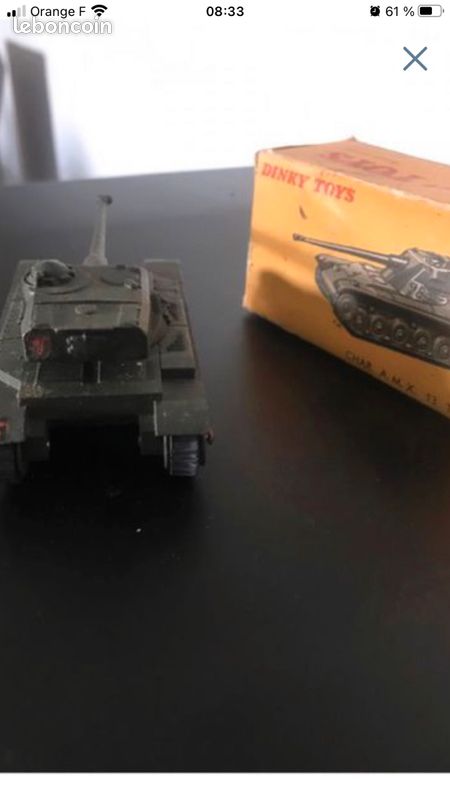 Dinky Toys Char AMX 13 Tonnes – N°80 C – Vert, échelle 1:43, Jamais Joué En Boîte
