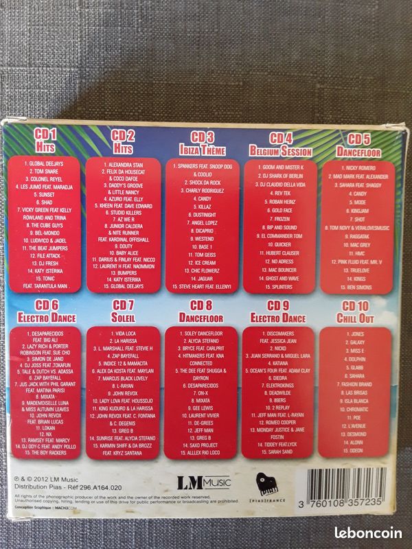 Coffret 10 CD Total Party Hits Summer 2012 (image 3)