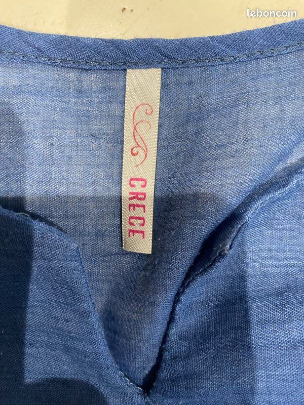 Robe de plage, transparente bleu, taille 36 (image 6)