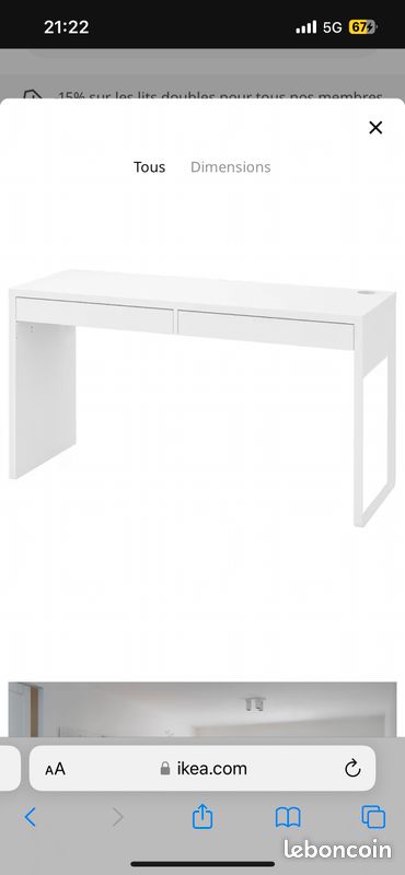 Bureau ikea (image 1)