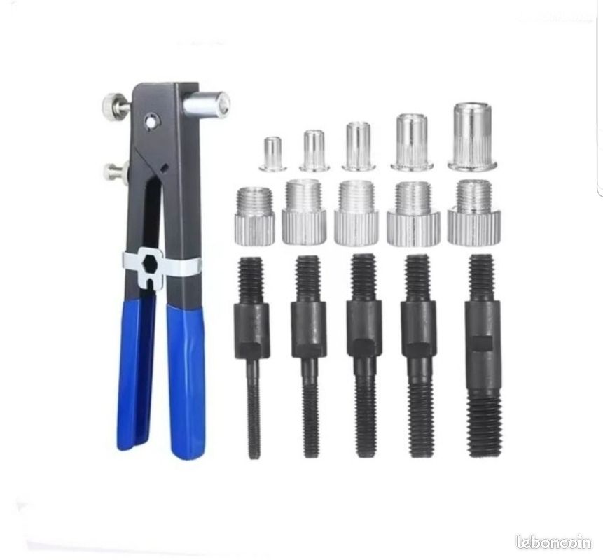 Pince a riveter insert écrous filetés (image 9)