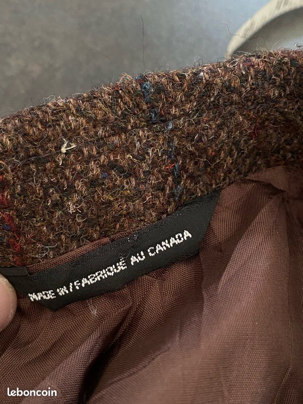Blazer Harris tweed marron foncé taille XL (image 6)