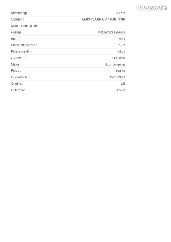Citroen c5 aircross max - 145ch - toit bi-ton - pare brise chauff - 0 km / moins 23,5% sous prix neuf (image 4)