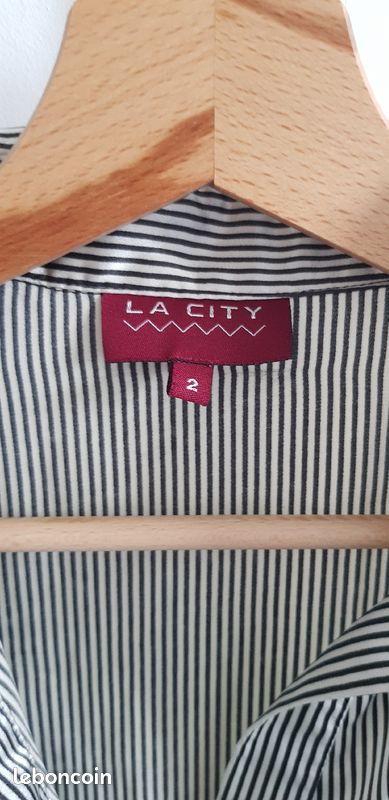 Chemisier rayé la City taille 2 (image 3)