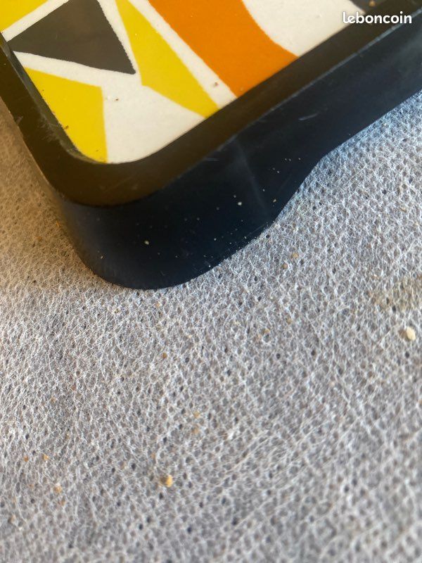 Dessous De Plat Vintage En Formica Des Années 60/70 Avec Recette De Fondue