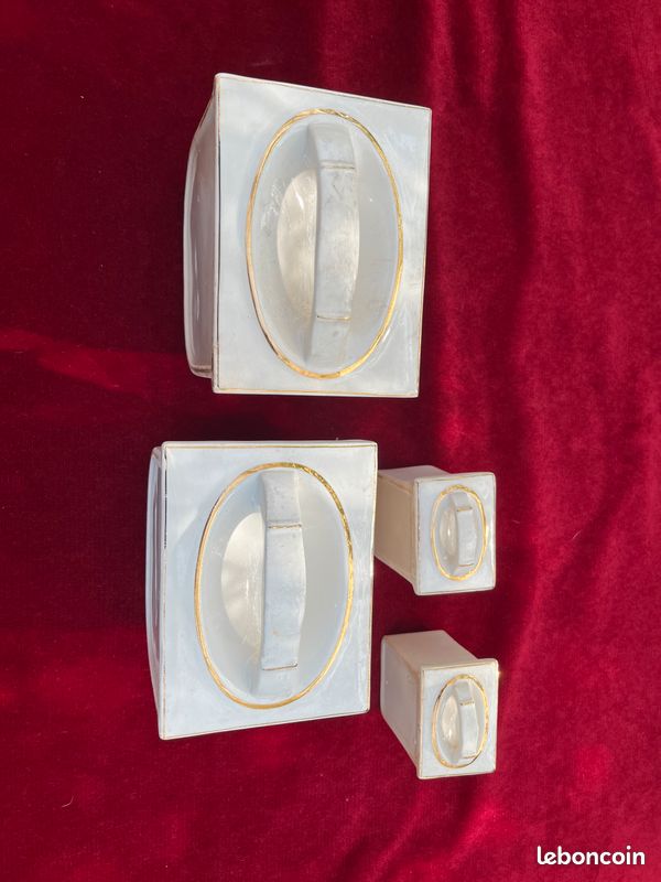 LOT DE 3 ANCIENS tiroirs à épices en verre EUR 7,00 - PicClick FR