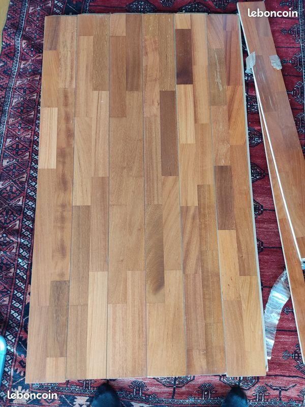 Six lattes de parquet 1,32 m x 12,5 cm (image 1)