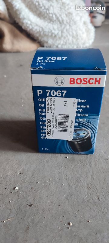Filtre A Huile Bosch P7067 - Équipement Auto