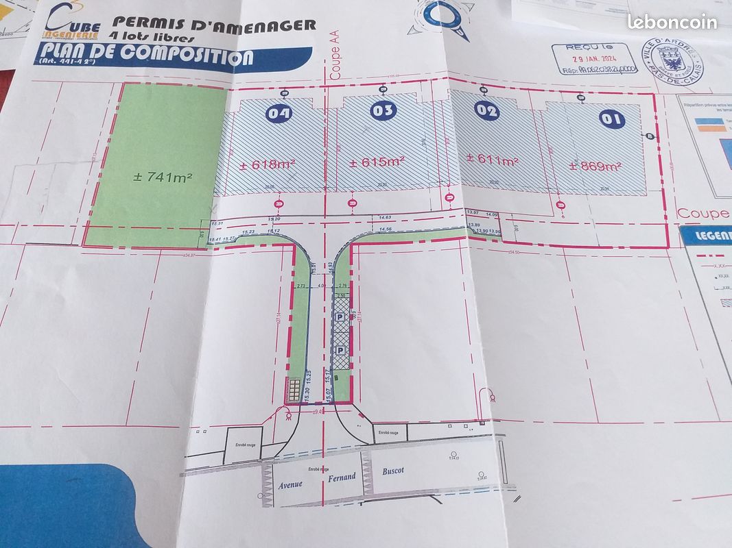 Terrain viabilisé dans résidence privée · à Ardres · 122 200 €