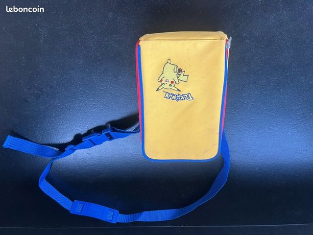 Sac peluche Pikachu NINTENDO Pokémon vintage rangement Gameboy 30 cm