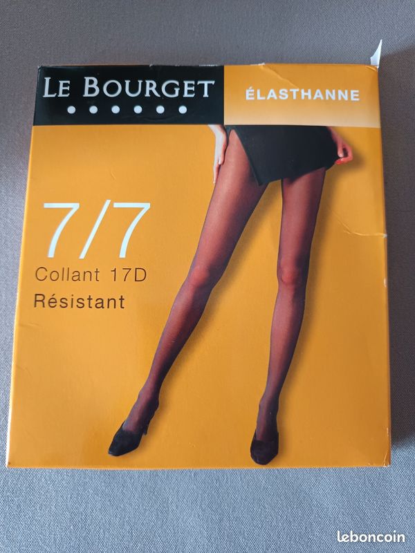 Collant Vintage LE BOURGET Voile Taille 3 Beige Brillant - Neuf Dans Son Emballage