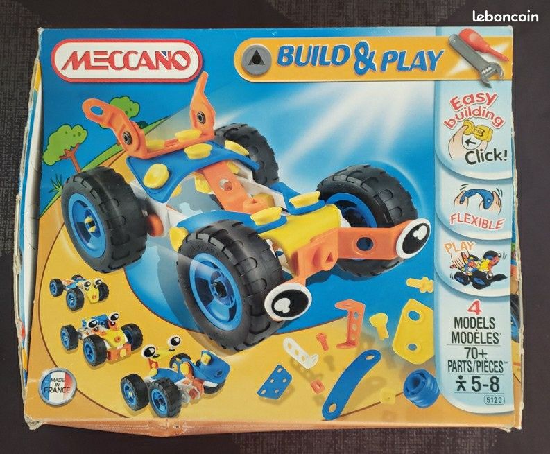 Meccano build and play 4 modèles 5/8 ans +70 pieces (image 1)
