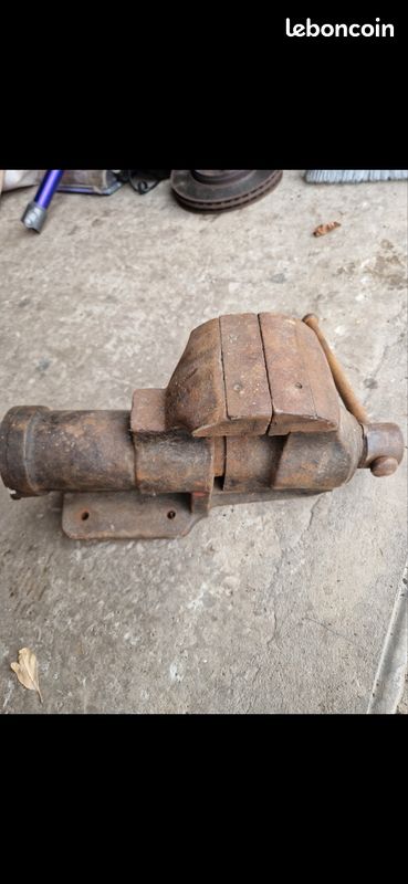Étau ancien avec mors de 100 mm (image 10)