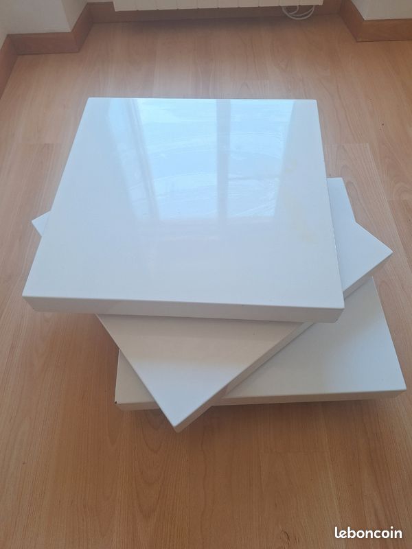 Table basse amovible blanche négociable (image 1)