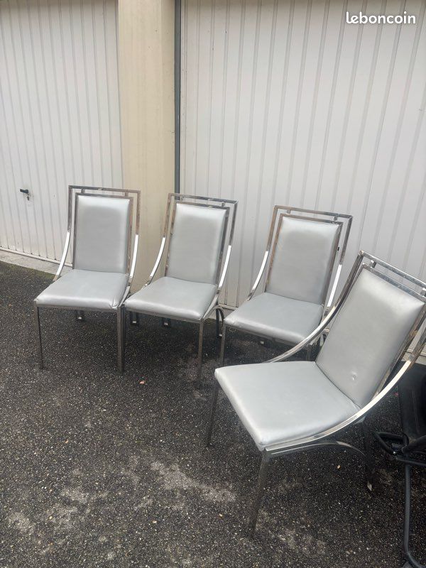 Lot de 4 chaises grises (image 2)