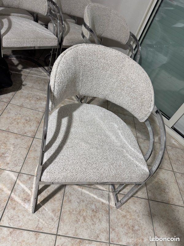 Ensemble Chaise design - Etat Neuf (image 2)