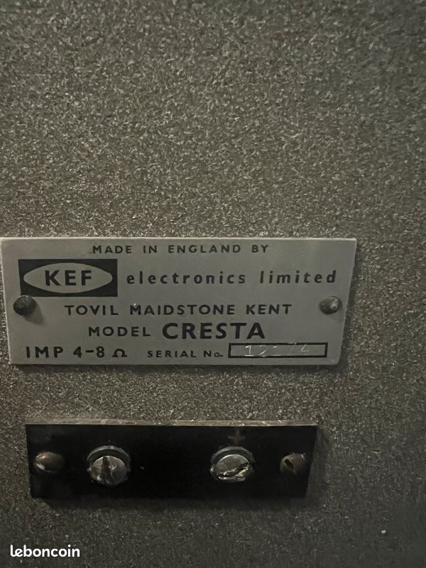Enceintes vintage KEF Cresta 1969 (image 6)