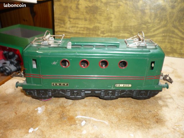 Ancien jouet loco hornby meccano france sncf bb 8051 echelle 0 1960 jouef marklin (image 1)