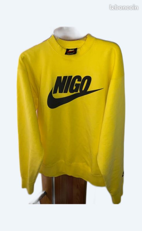 Sweat-shirt Nike x Nigo NRG Fleece Crew Jaune Taille M – Vêtements