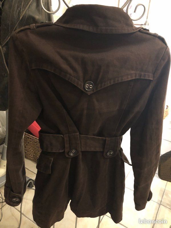 Manteau 3/4 taille m marron (image 2)