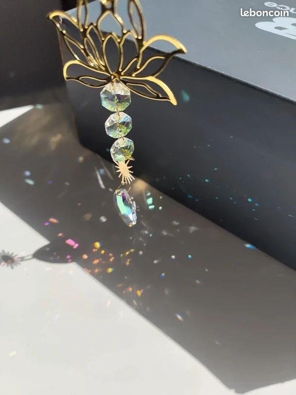 Attrape-soleil / Suncatcher "Fleur de lotus" (image 4)