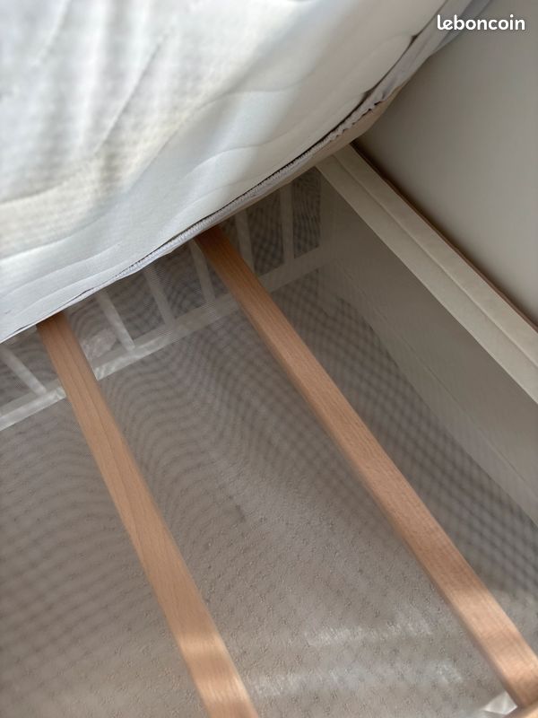 Lit barreaux bébé + matelas (image 4)